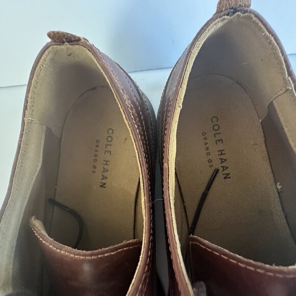 Cole Haan Mens Original Grand Wingtip Oxford Brown Shoes C27845 Sz 12 M - Picture 7 of 11